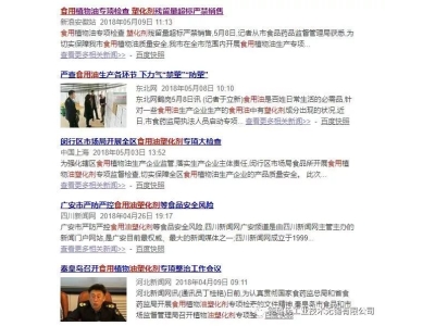 資訊 | 全國多地對食用油企業(yè)進行塑化劑專項檢查，您還沒有選擇“食品級軟管”嗎？